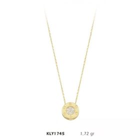 Harem Altın KLY1745 14 Ayar Halkalı Taş Altın Kolye