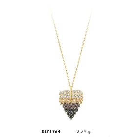 Harem Altın KLY1764 14 Ayar Taşlı Yaprak Kolye