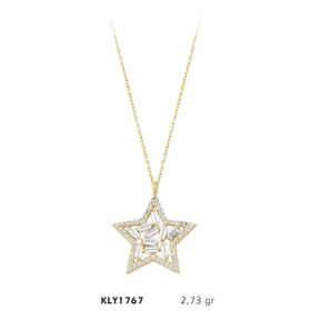 Harem Altın KLY1767 1 4 Ayar Altın Yıldız Kolye
