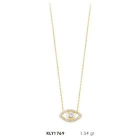 Harem Altın KLY1769 14 Ayar Altın Tektaş Göz Kolye