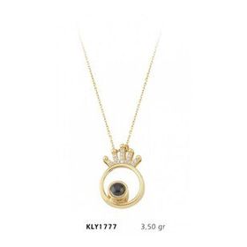 Harem Altın KLY1777 14 Ayar Altın Kral Tacı Kolye