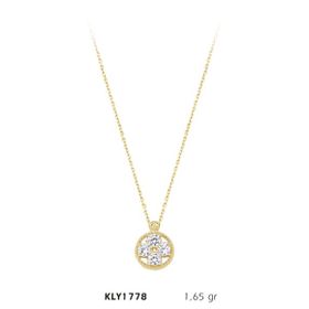 Harem Altın KLY1778 14 Ayar Altın Dört Taş Kolye