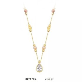 Harem Altın KLY1796 14 Ayar Altın Damla Dorika Kolye
