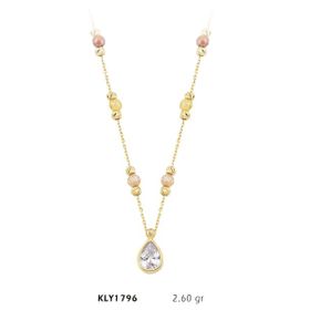 Harem Altın KLY1796 14 Ayar Altın Damla Dorika Kolye