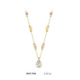 Harem Altın KLY1796 14 Ayar Altın Damla Dorika Kolye