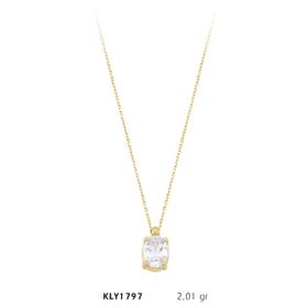 Harem Altın KLY1797 14 Ayar Oval Kolye