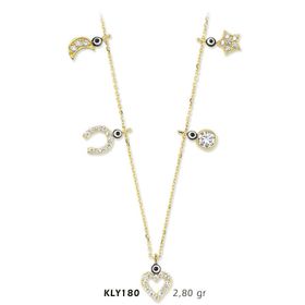 Harem Altın KLY180 14 Ayar Altın Şans Kolyesi