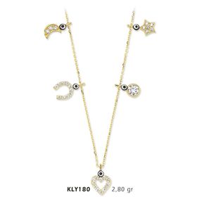 Harem Altın KLY180 14 Ayar Altın Şans Kolyesi