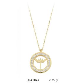 Harem Altın KLY1826 14 Ayar Altın Kılıçlı Halka Kolye
