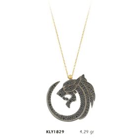 Harem Altın KLY1829 14 Ayar Altın Kaplan Başı Kolye
