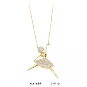 Harem Altın KLY1834 14 Ayar Altın Balerin Kolye