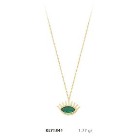 Harem Altın KLY1841 14 Ayar Altın Zümrü Göz Kolye