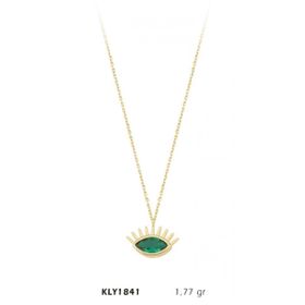 Harem Altın KLY1841 14 Ayar Altın Zümrü Göz Kolye