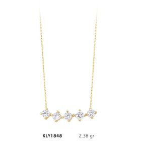 Harem Altın KLY1848 14 Ayar Altın Beştaş Kolye