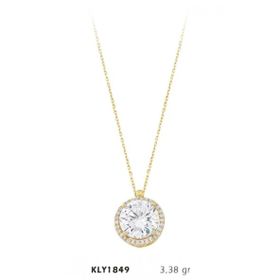 Harem Altın KLY1849 14 Ayar Altın Tektaş Kolye