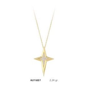 Harem Altın KLY1857 14 Ayar Altın Kutup Yıldızı Kolye