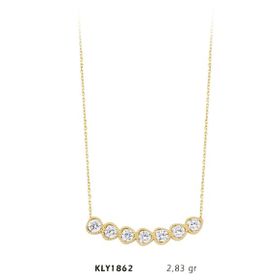 Harem Altın KLY1862 14 Ayar Altın Yedi Taşlı Kolye