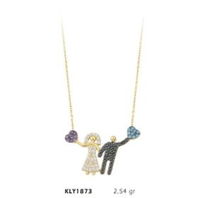 Harem Altın KLY1873 14 Ayar Altın Gelin Damat Kolye