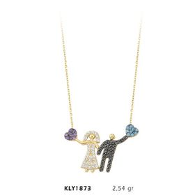 Harem Altın KLY1873 14 Ayar Altın Gelin Damat Kolye