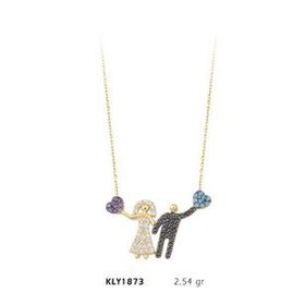 Harem Altın KLY1873 14 Ayar Altın Gelin Damat Kolye