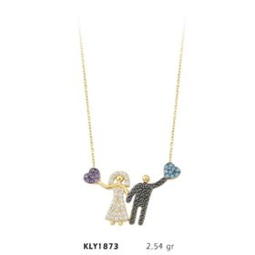 Harem Altın KLY1873 14 Ayar Altın Gelin Damat Kolye