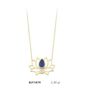 Harem Altın KLY1874 14 Ayar Nilüfer Kolye