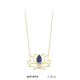Harem Altın KLY1874 14 Ayar Nilüfer Kolye