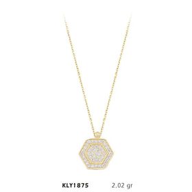 Harem Altın KLY1875 14 Ayar Altın Altıgen Kolye