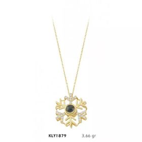 Harem Altın KLY1879 14 Ayar Kar Tanesi Kolye