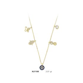 Harem Altın KLY188 14 Ayar Altın Şans Kolyesi