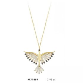 Harem Altın KLY1881 14 Ayar Altın Taşlı Anka Kuşu Kolye