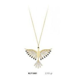 Harem Altın KLY1881 14 Ayar Altın Taşlı Anka Kuşu Kolye