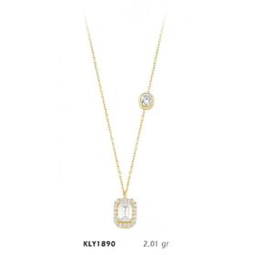Harem Altın KLY1890 14 Ayar Altın Taşlı Baget Kolye