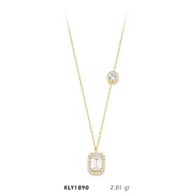 Harem Altın KLY1890 14 Ayar Altın Taşlı Baget Kolye
