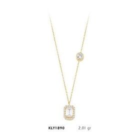 Harem Altın KLY1890 14 Ayar Altın Taşlı Baget Kolye