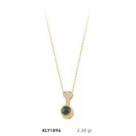 Harem Altın KLY1896 14 Ayar Altın Seni Seviyorum Taşlı Anahtar Kolye