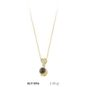 Harem Altın KLY1896 14 Ayar Altın Seni Seviyorum Taşlı Anahtar Kolye