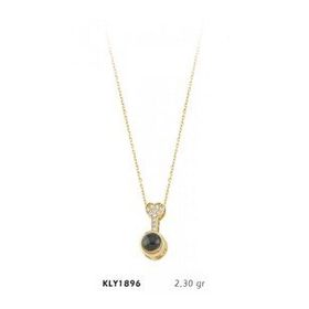 Harem Altın KLY1896 14 Ayar Altın Seni Seviyorum Taşlı Anahtar Kolye