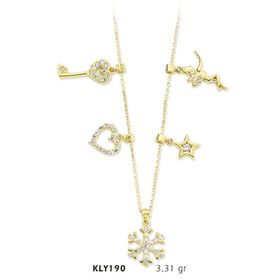 Harem Altın KLY190 14 Ayar Altın Şans Kolyesi