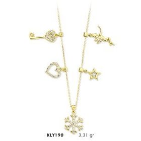 Harem Altın KLY190 14 Ayar Altın Şans Kolyesi