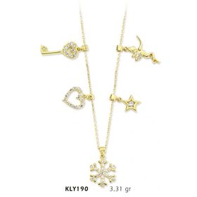 Harem Altın KLY190 14 Ayar Altın Şans Kolyesi
