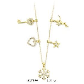 Harem Altın KLY190 14 Ayar Altın Şans Kolyesi