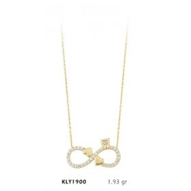 Harem Altın KLY1900 14 Ayar Altın Tektaş Sonsuzluk Kolye