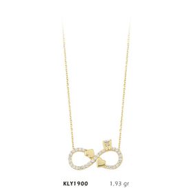Harem Altın KLY1900 14 Ayar Altın Tektaş Sonsuzluk Kolye