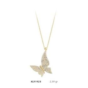 Harem Altın KLY1923 14 Ayar Altın Kelebek Kolye