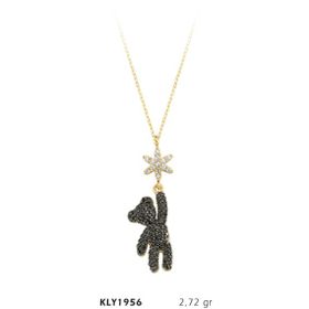 Harem Altın KLY1956 14 Ayar Altın Taşlı Ayı Kolye