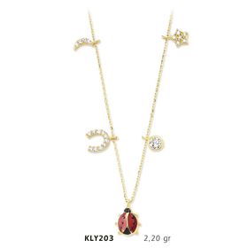 Harem Altın KLY203 14 Ayar Altın Şans Kolyesi
