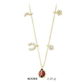 Harem Altın KLY203 14 Ayar Altın Şans Kolyesi