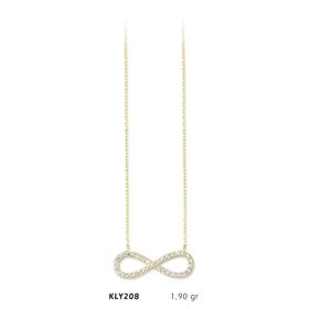 Harem Altın KLY208 14 Ayar Altın Sonsuzluk Kolye