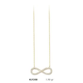 Harem Altın KLY208 14 Ayar Altın Sonsuzluk Kolye